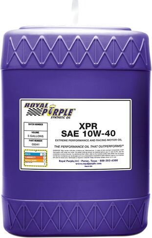 زيت محرك السباق الاصطناعي Royal Purple (06041-6PK XPR SAE 10W-40 - 1 كوارت، (علبة بها 6 قطع) in Saudi Arabia