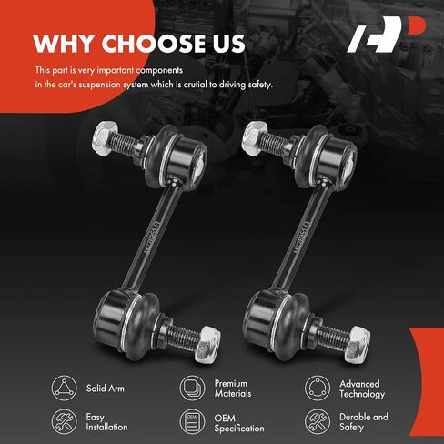 A-Premium 2 x Rear Sway Bar Links Stabilizer Bar Links, Compatible with Mazda 6 2009 2010 2011 2012 2013 in Saudi Arabia