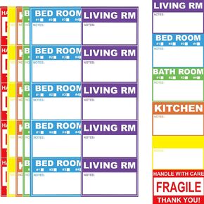 Home Moving Labels with Fragile Stickers, for Shipping, Boxes, Supplies and Labels-130PCS
