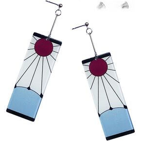 Tanjiro Ear Stud Anime Earring Cosplay Ear Stud Masquerade Costume Accessory