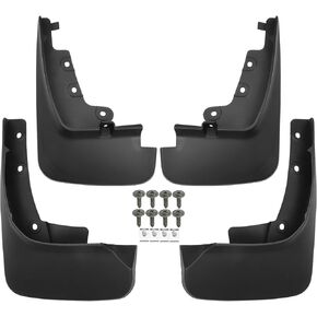 Motoforti Car Mud Flaps, Splash Guards, for Ford Edge SE Sport/ST Sport 2019-2022, Plastci, with Screw, Black, 1 Set