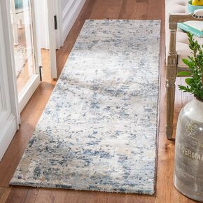 MARTHA STEWART x SAFAVIEH 2'2" x 8' Cream/Beige MSR652A Cosmopolitan Entryway Foyer Living Room Bedroom Kitchen Runner Rug