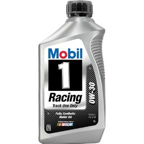 Mobil 1 44516 0W-30 Full Synthetic Racing Motor Oil - 1 Quart (Pack of 6)