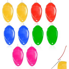 Bagentry 10 Pcs Plastic Needle Threaders, Quick Sewing Needle Threader, Embroidery Small Eye Needles Threader Tool for Hand Stitching and Sewing Machine (5 Colors)