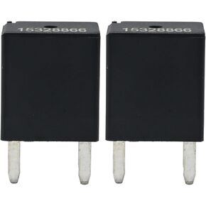 2set 15328866 4-Pin High Power Relay 8385 4Terminal Multi-Use Relay 12VDC 20A Replacement for GM GMC Buick Chevy Vehicle