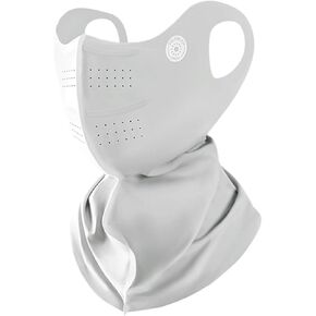 TOPORTY Women Sunscreen Mask Breathable Ice Silk Veil UV Protection Face Cover for Summer Outdoor Sports