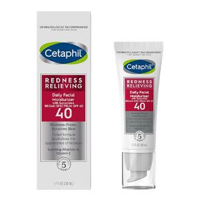 CETAPHIL Redness Relieving Daily Facial Moisturizer SPF 20, 1.7 fl oz, Broad spectrum Sunscreen, Neutral Tint, For Redness-Prone Skin