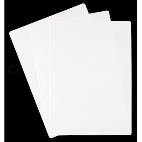 CleverDelights White Plastic Cards - 5" x 7" - 50 Pack - Waterproof Heavy Duty 5x7 Inch Card