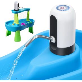 Water Pump for Water Table, Portable Pump for Kids Sand Water Play Table Work Continuously for 2 Hours, Toddler Activity Table Accessories Fun Summer Outdoor Toys for Kids