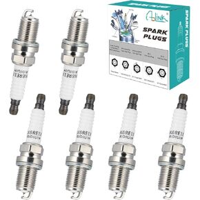 6PCS Duble Iridium 4504 PK20TT Spark Plugs (3.7L 4.7L) For Dodge Dakota Durango 2004-2007,Nitro 2008,Ram 1500 2002-2007,Mitsubishi Raider 2006-2009,Jeep Commander Grand Cherokee Liberty V6 V8