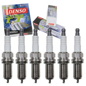 6 pc DENSO Platinum TT Spark Plugs compatible with Subaru Outback 3.0L 3.6L H6 2001-2017