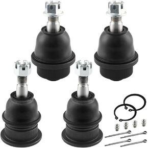 Front Upper and Lower Ball Joints Fit for Chevy Silverado, GMC Sierra 1500 HD 2500 HD 3500 HD, Chevy Suburban Avalanche 2500, GMC Yukon XL, Hummer H2 Suspension Kit Ball Joints K6693 K6696