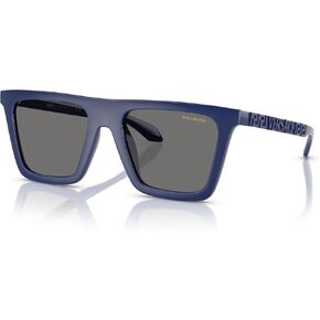 Versace Man Sunglasses Black Frame, Dark Grey Lenses, 53MM