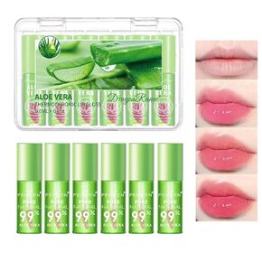 6 Colors Lip Tint Stain Set, Korean Lip Tint Watery Lip Stain Tint Moisturizing Mini Liquid Velvet Matte Lipstick, Multi-use Lip and Cheek Tint, Long lasting Non-Stick Cup Waterproof, Shimmery, Lip Color Makeup