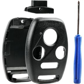 Cutting NOT Required - Key Fob Keyless Entry Remote Shell Case & Pad fits Honda 2003-2012 Accord / 2006-2013 Civic EX / 2009-2015 Pilot /2005-2006 CR-V