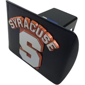 AMG Syracuse Metal Emblem (with Orange Trim) on Black Metal Hitch Cover