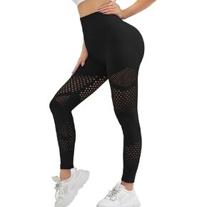 JBT Yoga Pants Women,Workout Leggings for Women,Butt Lifting Leggings for Women,Mesh Style Yoga Leggings