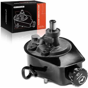 A-Premium Power Steering Pump, with Reservoir, Compatible with Buick Roadmaster 1991-1993, Chevrolet Caprice 1989-1993, Oldsmobile Custom Cruiser 1991-1992, Replace # 26004122