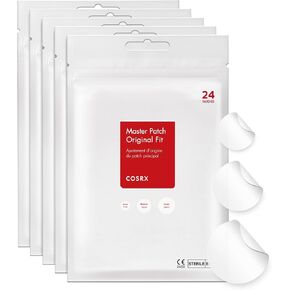 COSRX Acne Pimple Patch Absorbing Hydrocolloid Original 3 Size Patches for Blemishes and Zits Cover, Spot Stickers for Face and Body, Not Tested on Animals, No Toxic Ingredients (120 Count (Pack of 5))