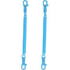 PATIKIL Retractable Coil Springs Keychain, Anti-lost Key Chain Holder Lanyard Cord with Plastic Lobster Clasp for Keys Wallet