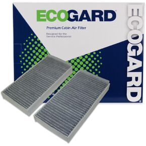 ECOGARD XC10389C Premium Cabin Air Filter with Activated Carbon Odor Eliminator Fits BMW X1 2016-2018, i3 2015-2017, X2 2020 | Mini Cooper 2014-2017, Cooper Clubman 2016-2018, Cooper Countryman 2017