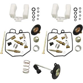 2 x Carburetor Rebuild Set Carb Repair Kit With Float Fit for Honda CM400C CM400T CM400E 1980-1981