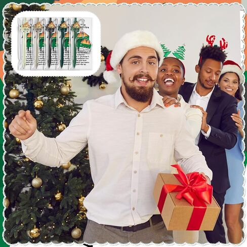 30 Pcs Christmas Dumpster Fire Gifts Funny Ballpoint Pens Acrylic Keychains Bookmarks Employee Emotional Support Appreciation Gifts Bulk for Office Coworkers Staff Team in Kuwait
