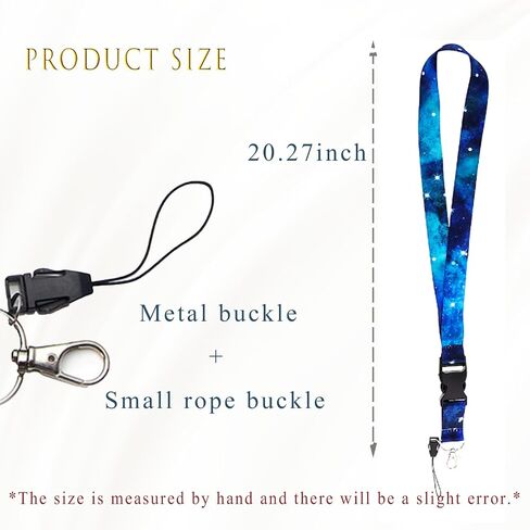 4PCS Starry Sky Neck Lanyards Colorful Detachable Galaxy Lanyard Badge Neck Straps (color A) in Saudi Arabia
