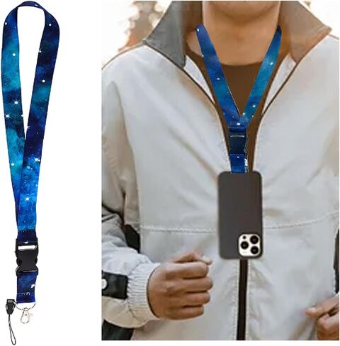 4PCS Starry Sky Neck Lanyards Colorful Detachable Galaxy Lanyard Badge Neck Straps (color A) in Saudi Arabia