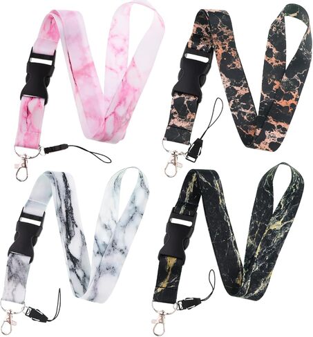 4PCS Starry Sky Neck Lanyards Colorful Detachable Galaxy Lanyard Badge Neck Straps (color A) in Saudi Arabia