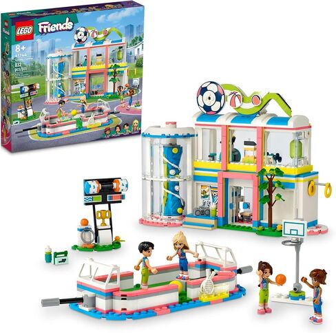LEGO Friends Sports Center 41744 Building Toy Set, Fun for Boys and Girls Ages 8 and up, Includes Football, Basketball and Tennis Games, A Fun Gift for Kids Who Love Sports and Pretend Play in Saudi Arabia