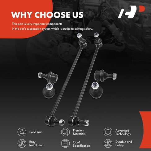 A-Premium Set of 4, Front & Rear Sway Bar Links Kit Stabilizer Bar Links Compatible with Hyundai Genesis Coupe 2011 2012 2013 2014 2015 in Saudi Arabia