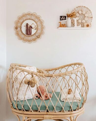 بيبي باي ملاءات سرير اطفال للاولاد والبنات، ملاءة سرير اطفال بحواف مطاطية محايدة لمراتب سرير الاطفال القياسية ومراتب سرير الاطفال الصغار (52 انش × 28 انش)، ملاءات سرير اطفال قطنية ناعمة وآمنة، عبوة من in Kuwait