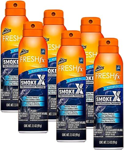 Armor All Smoke-X 3.5oz Spray Smoke Odor Eliminator, Midnight Air Scent (2) in Kuwait