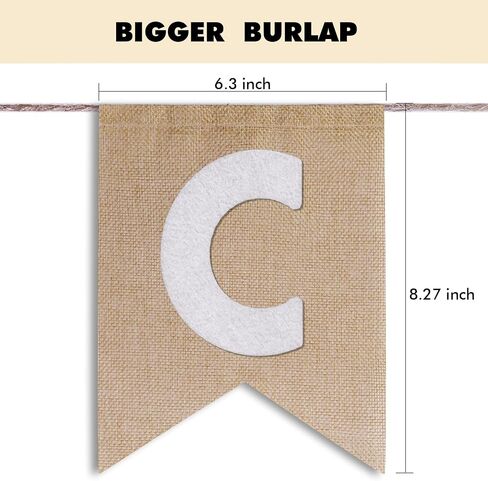 Custom Banner Kit, 28 Green Printed Burlap Banner with 96 Felt Letters, Make Your Own Diy Customizable Kit for Birthday Wedding Party Decorations in Kuwait