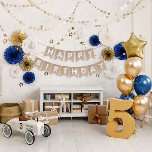 Custom Banner Kit, 28 Green Printed Burlap Banner with 96 Felt Letters, Make Your Own Diy Customizable Kit for Birthday Wedding Party Decorations in Kuwait