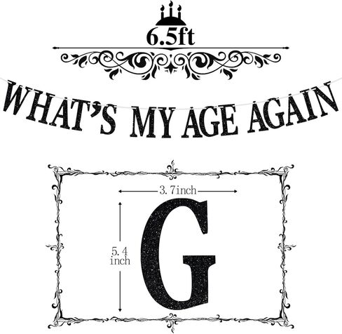 لافتة Whats My Age مرة أخرى، علامة الموت لشبابي الرايات، مضحكة Happy 30th 40th 50h 60th 70th 80th، لوازم زينة حفلات عيد الميلاد، بريق أسود in Kuwait