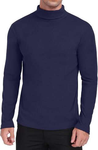 KUYIGO Men's Turtleneck Long Sleeve Turtle Neck Shirts Basic Lightweight Undershirt Thermal Pullover Sweater in Saudi Arabia