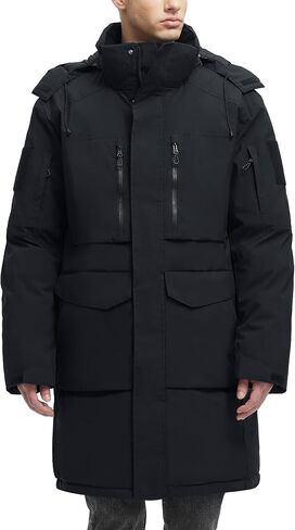 Winter Coats For Men Winter Jackets Water Resistant Warm Thicken Parka Puffer Coat Long Down Jacket in Saudi Arabia
