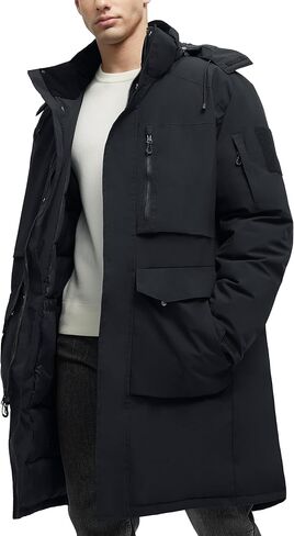 Winter Coats For Men Winter Jackets Water Resistant Warm Thicken Parka Puffer Coat Long Down Jacket in Saudi Arabia