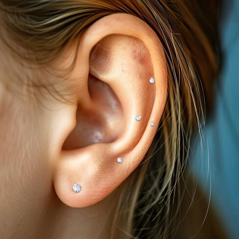 16 جرام الزنمة Labret 12 قطعة ميدوسا ثقب المجوهرات الفولاذ المقاوم للصدأ الشفاه الأنف ثقب ترصيع للنساء الرجال 6 مللي متر 8 مللي متر 10 مللي متر 12 مللي متر in Kuwait