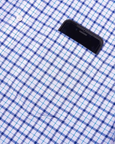 Alimens & Gentle Mens Plaid Short Sleeve Button Down Shirts Cotton Regular Fit Casual Gingham Shirts in Saudi Arabia