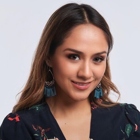 LuckyLy Tassel Earrings with Crystals in Saudi Arabia