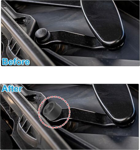 ACROPIX غطاء ذراع ممسحة الزجاج الأمامي الأمامي غطاء أسود مناسب لسيارات BMW I3 2014-2021 - عبوة من 2 in Saudi Arabia