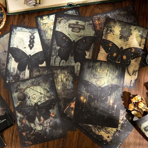 300 Pcs Fantasy Scrapbook Paper, Vintage Junk Journal Supplies for Scrapbooking Journaling Collage Card Making Embellishment Retro Art Paper Crafts DIY Decoration, 150 Designs in Saudi Arabia
