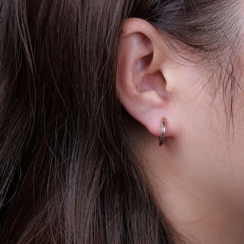 Limerencia G23 Pure Titanium Hypoallergenic Huggies Hoop Earrings for Women Sensitive Ears in Saudi Arabia