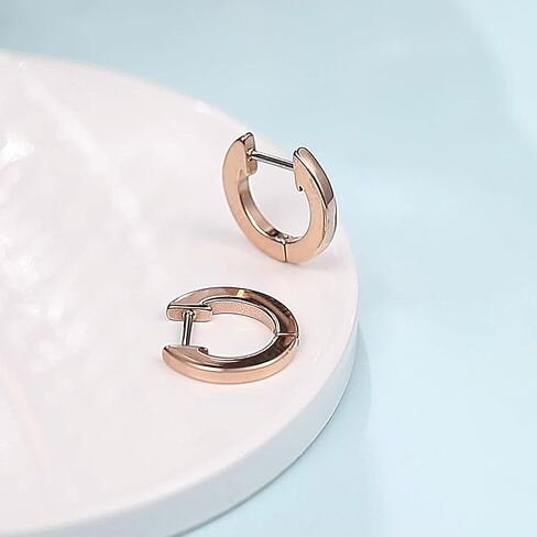 Limerencia G23 Pure Titanium Hypoallergenic Huggies Hoop Earrings for Women Sensitive Ears in Saudi Arabia