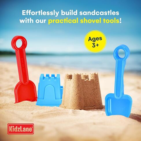 Kidzlane Beach Truck Toy - Sandbox Toys - Toddler's Dump Construction Truck - Durable and Lightweight Plastic Sand Trucks for Toddlers and Kids, Multicolor in Saudi Arabia