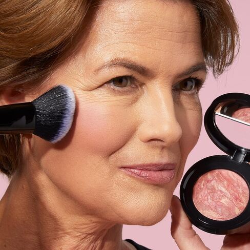 LAURA GELLER NEW YORK Retractable Black Kabuki Brush for Liquid, Cream and Powder Face Makeup With Aluminum Handle in Saudi Arabia