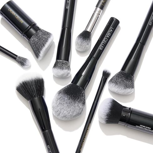 LAURA GELLER NEW YORK Retractable Black Kabuki Brush for Liquid, Cream and Powder Face Makeup With Aluminum Handle in Saudi Arabia